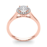 Round Cut Diamond Halo Engagement Ring 1 ct - Image 15