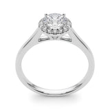 Round Cut Diamond Halo Engagement Ring 1 ct - Image 13