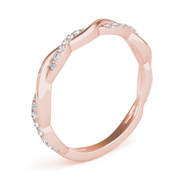 Diamond Twist Eternity Band - Image 4