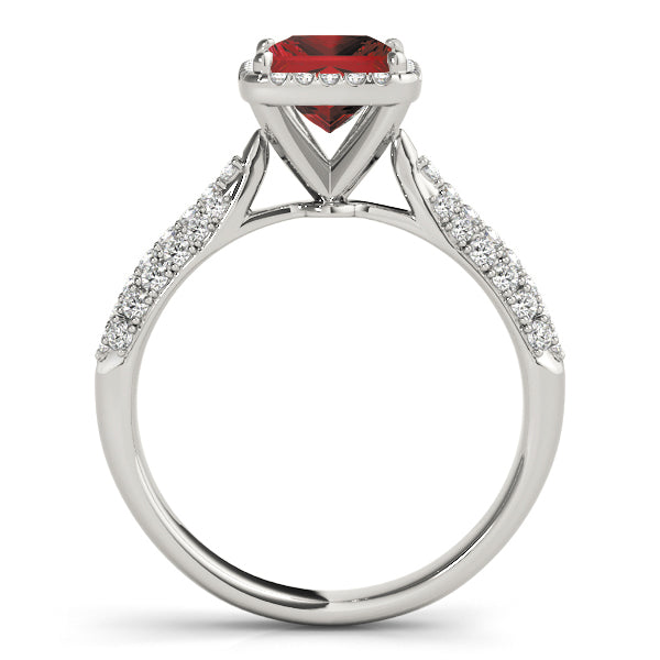 Princess Halo Pave Band Ring - Image 13