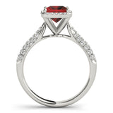 Princess Halo Pave Band Ring - Image 13