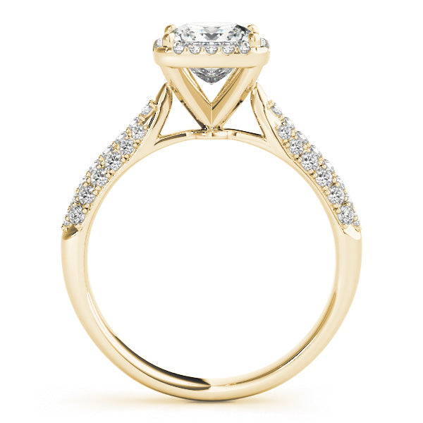Princess Halo Pave Band Ring - Image 8