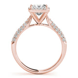 Princess Halo Pave Band Ring - Image 9