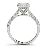 Princess Halo Pave Band Ring - Image 7