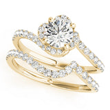 Swirling Halo Diamond Ring - Image 5