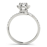 Swirling Halo Diamond Ring - Image 7