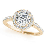 Classic Diamond Halo Engagement Ring 1 ct - Image 2