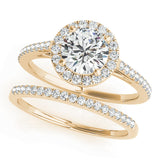 Classic Diamond Halo Engagement Ring 1 ct - Image 5