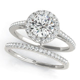Classic Diamond Halo Engagement Ring 1 ct - Image 13