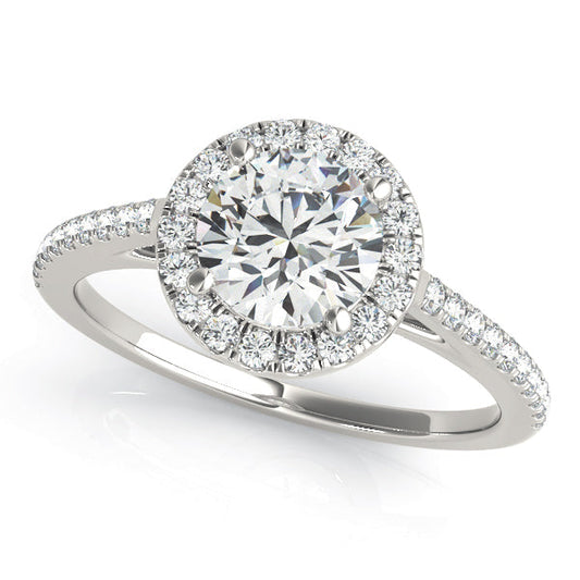 Classic Diamond Halo Engagement Ring 2 ct