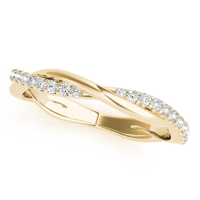 Twisted Design Wedding Band