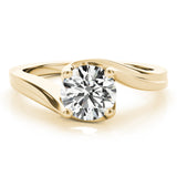 Modern Bypass Solitaire Ring 1 ct - Image 5