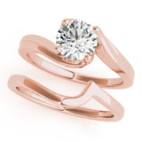 Modern Bypass Solitaire Ring 1 ct - Image 9
