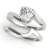 Modern Bypass Solitaire Ring 1 ct - Image 7