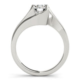 Modern Bypass Solitaire Ring 1 ct - Image 10