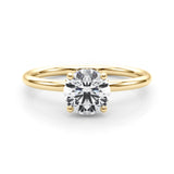 Classic Solitaire Engagement Ring with Hidden Halo Complete 2 ct - Image 18