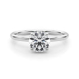 Classic Solitaire Engagement Ring with Hidden Halo Complete 2 ct - Image 20