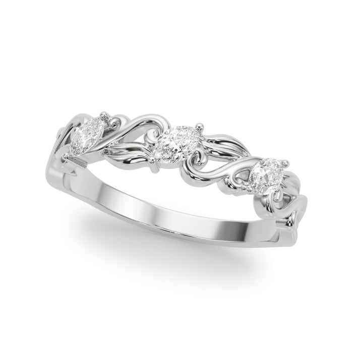 Marquise Diamond Filigree Band