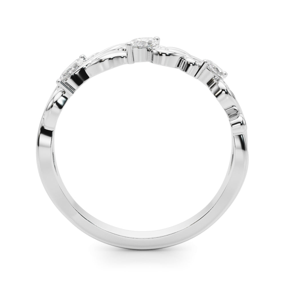 Marquise Diamond Filigree Band - Image 4