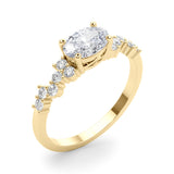 Whimsical Cluster Diamond Ring - Image 3