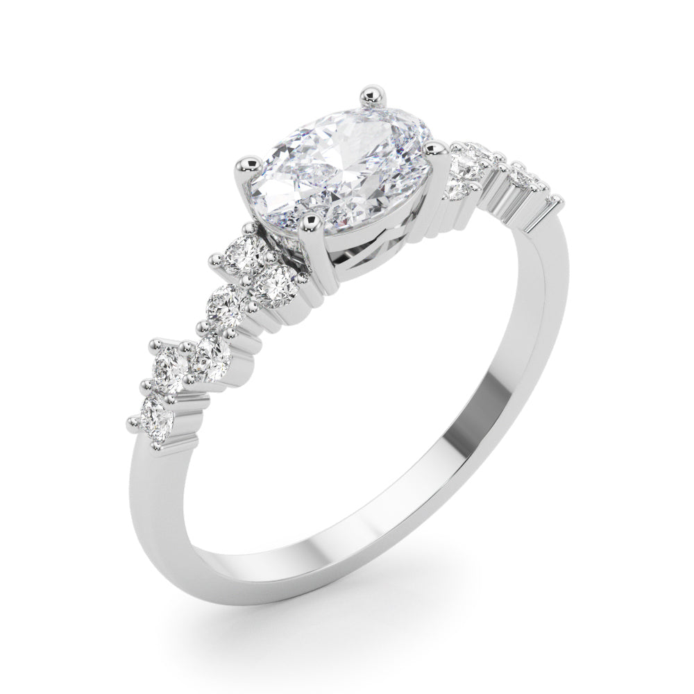 Whimsical Cluster Diamond Ring - Image 5