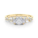 Whimsical Cluster Diamond Ring - Image 7