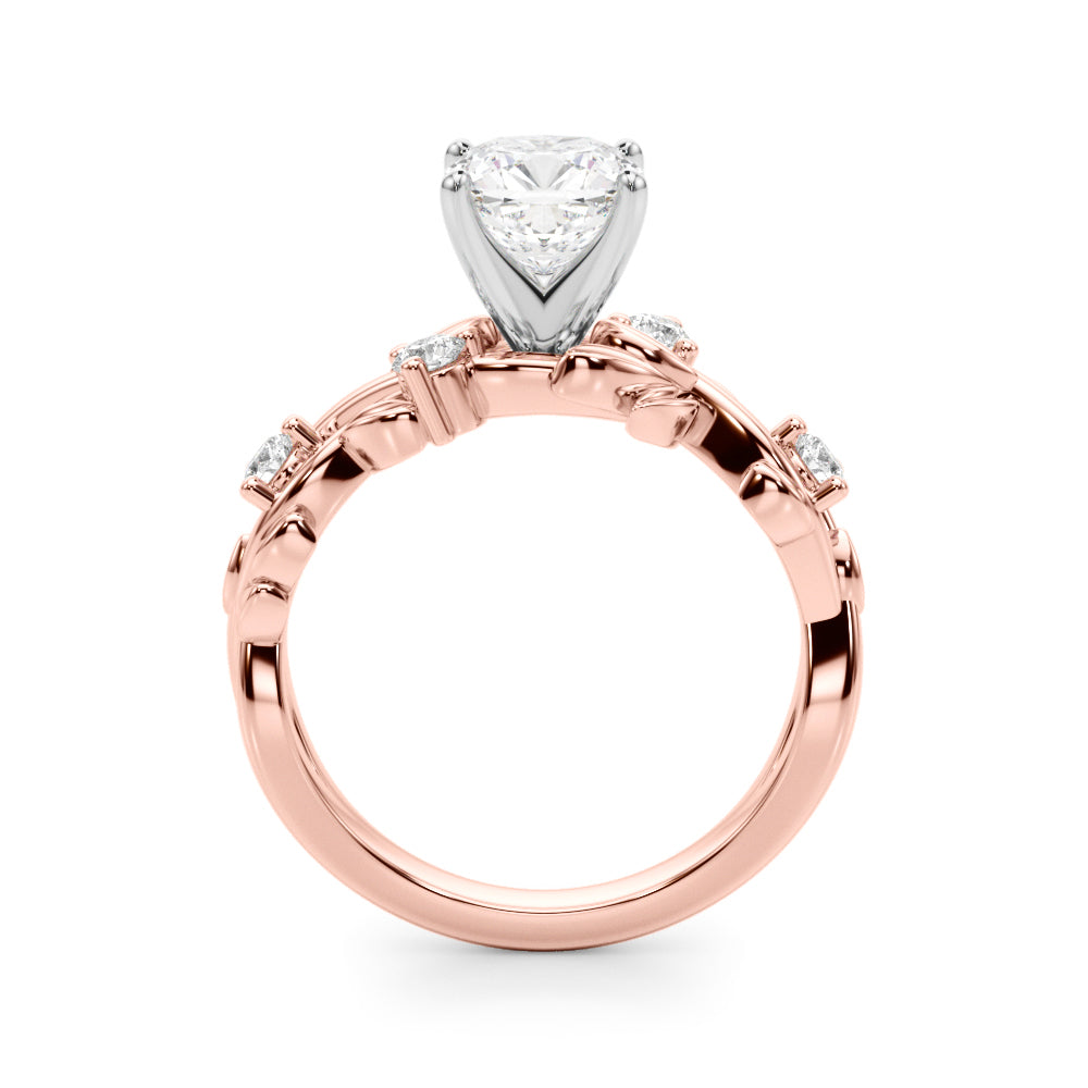 Floral Leaf Engagement Ring - Image 7