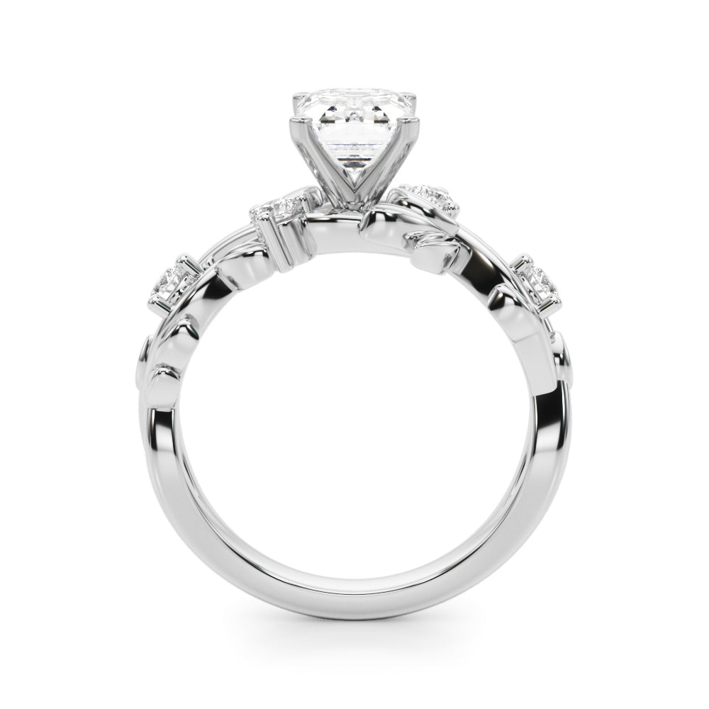 Floral Leaf Engagement Ring - Image 8