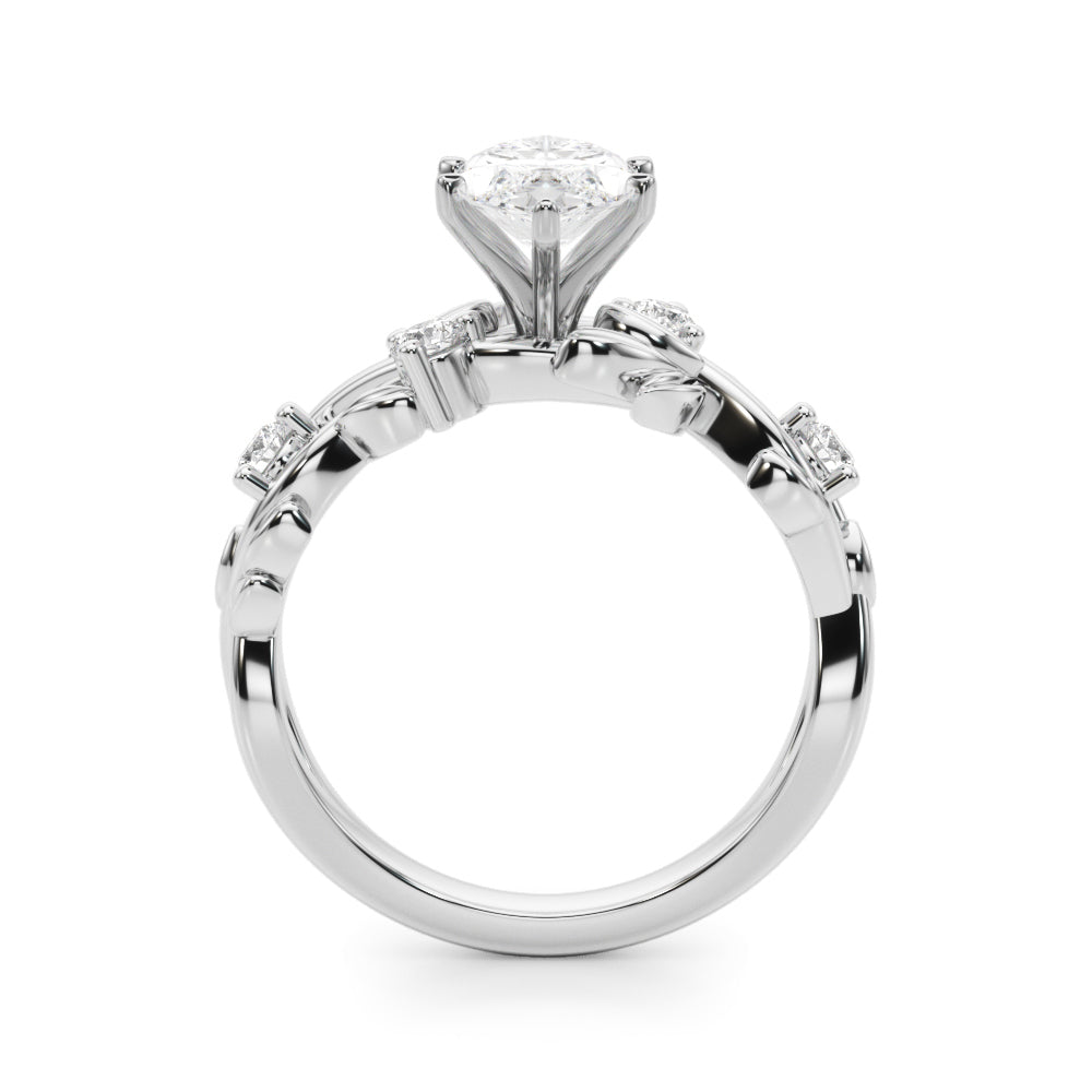 Floral Leaf Engagement Ring - Image 26