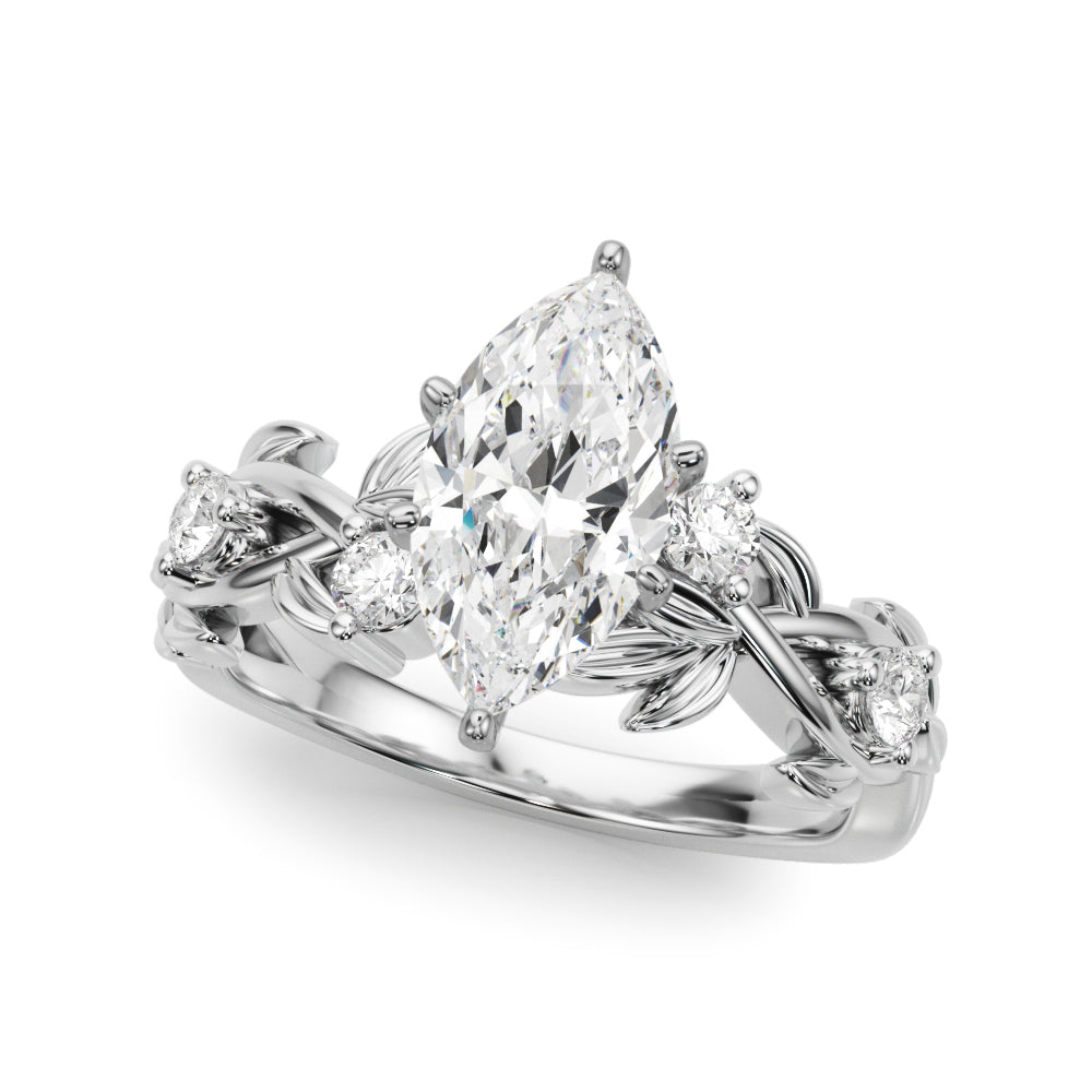 Floral Leaf Engagement Ring - Image 65