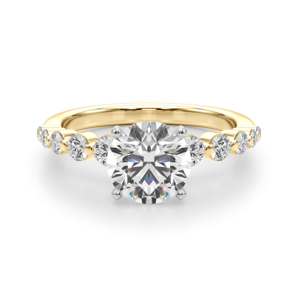 Single Row PR Engagement Ring - Image 3