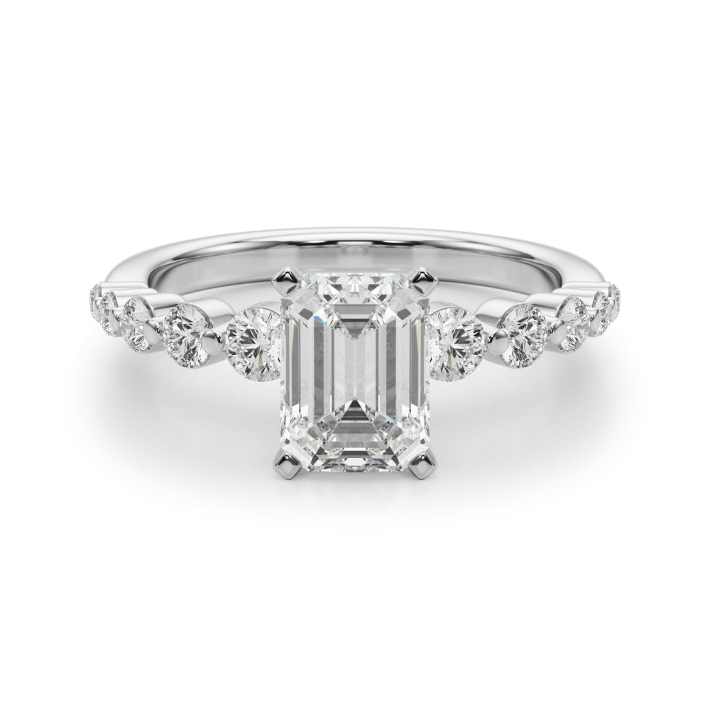 Single Row PR Engagement Ring - Image 2