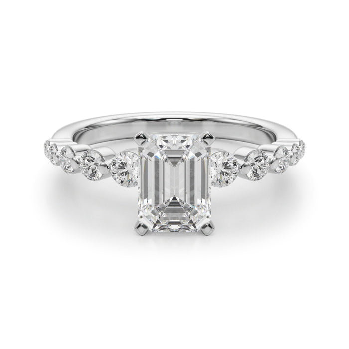 Single Row PR Engagement Ring