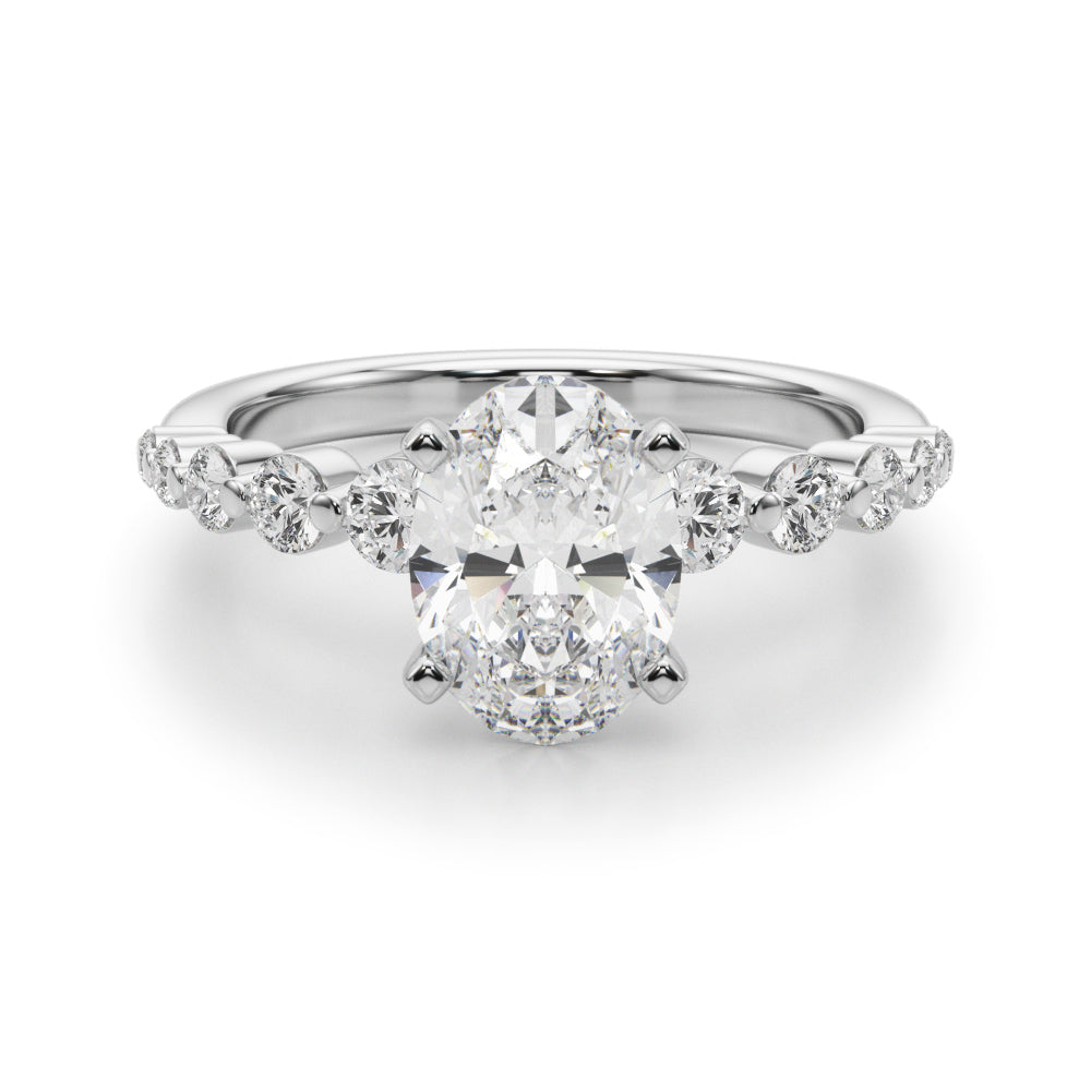 Single Row PR Engagement Ring - Image 13