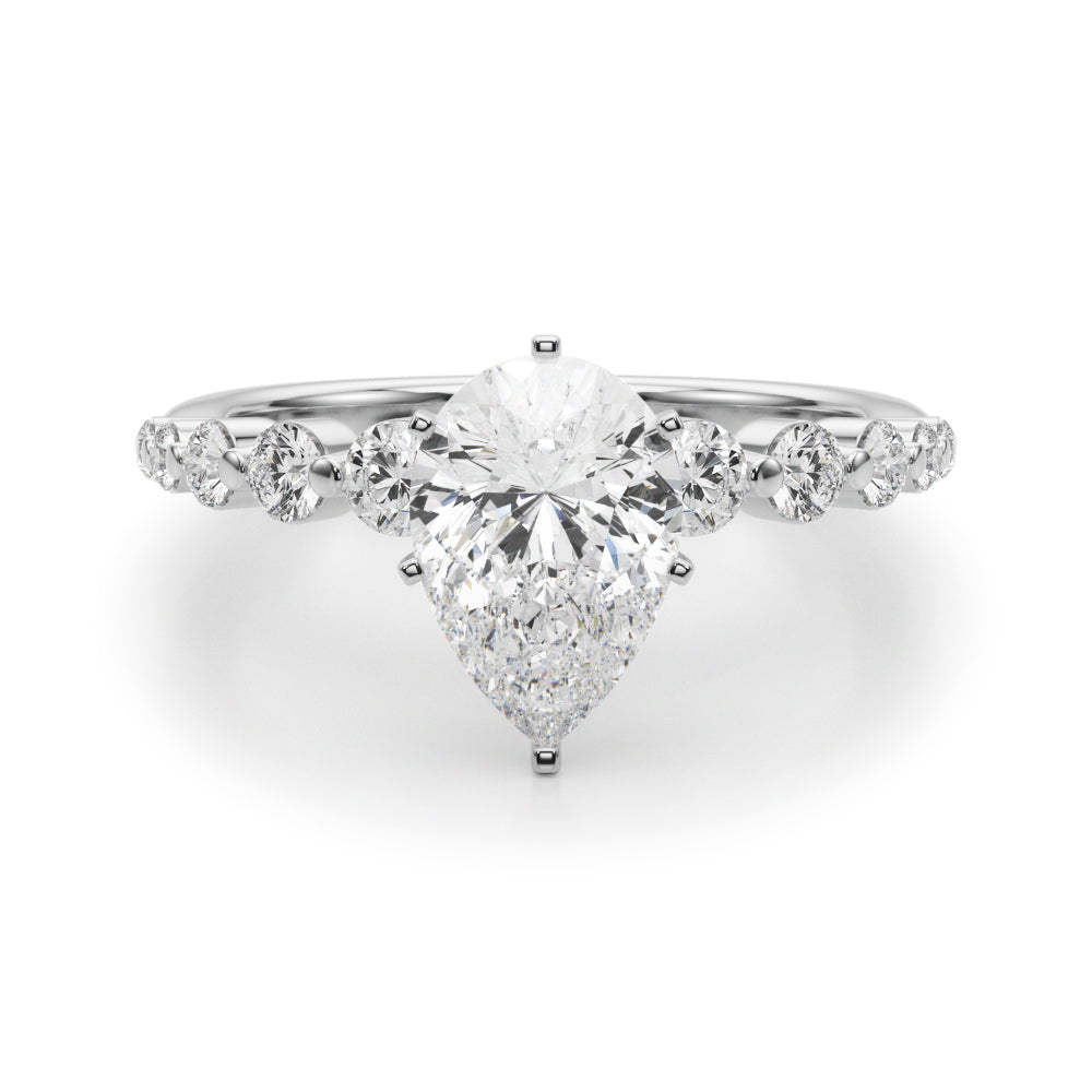 Single Row PR Engagement Ring - Image 14