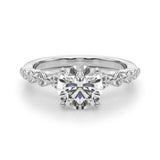 Single Row PR Engagement Ring - Image 8