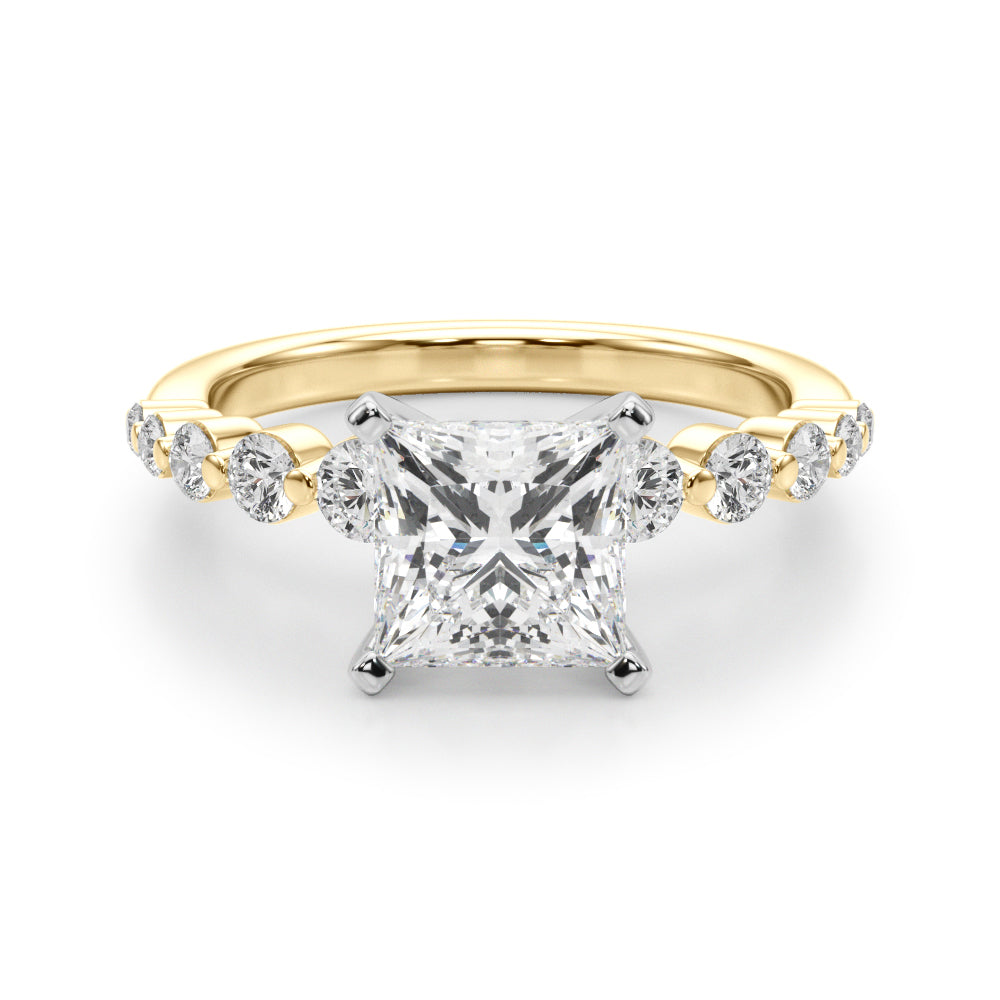 Single Row PR Engagement Ring - Image 10