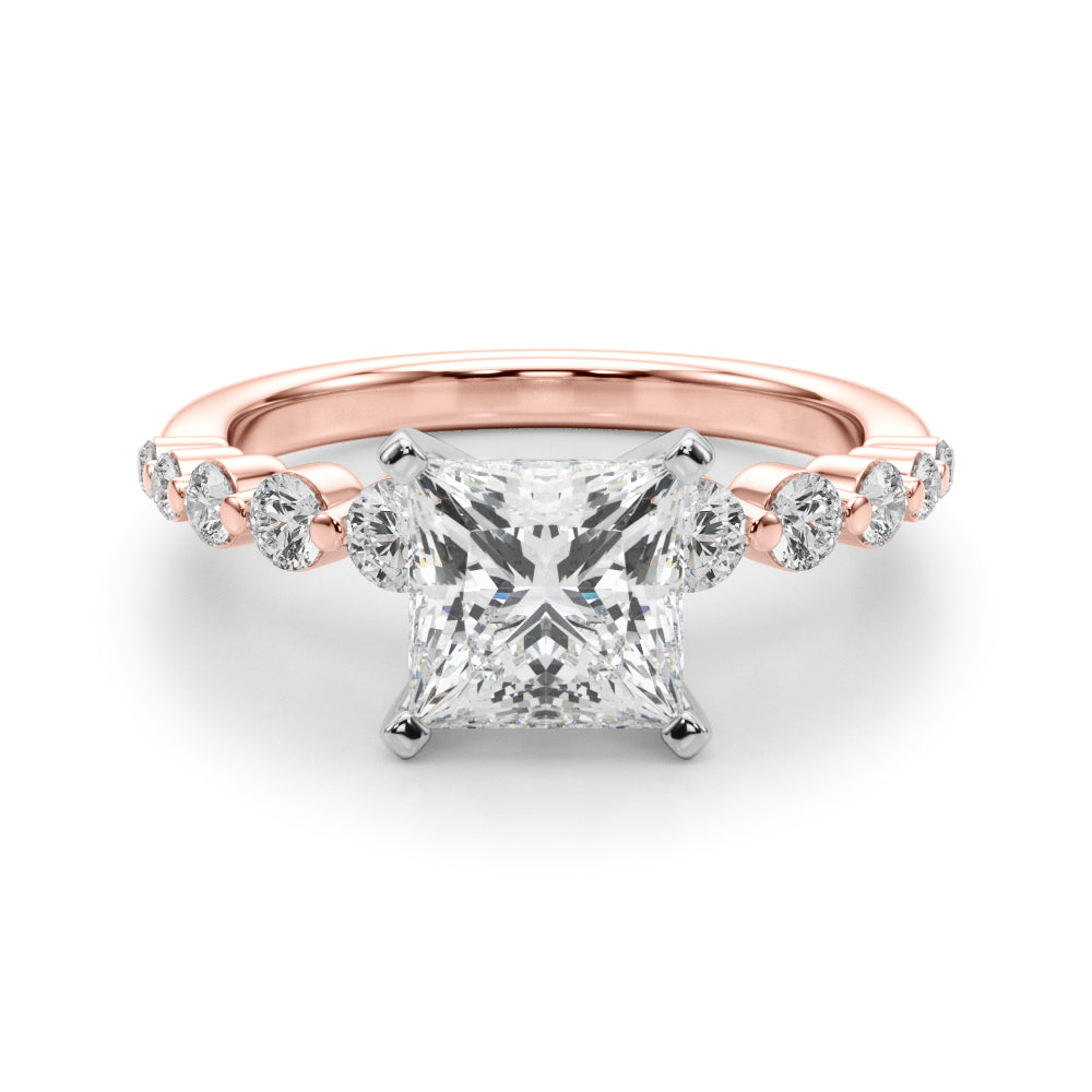 Single Row PR Engagement Ring - Image 11