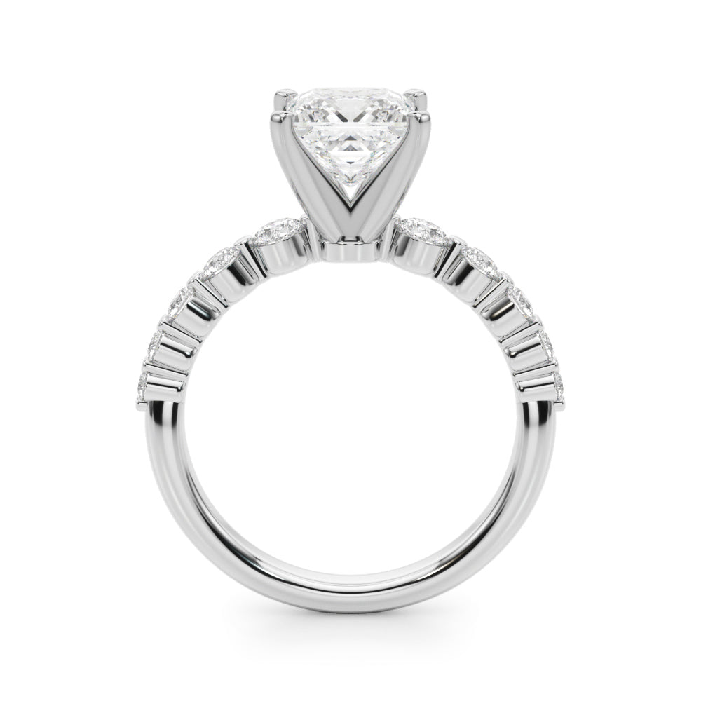 Single Row PR Engagement Ring - Image 15
