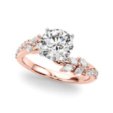 Diamond Leaf Engagement Ring - Image 5
