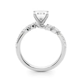 Diamond Leaf Engagement Ring - Image 7