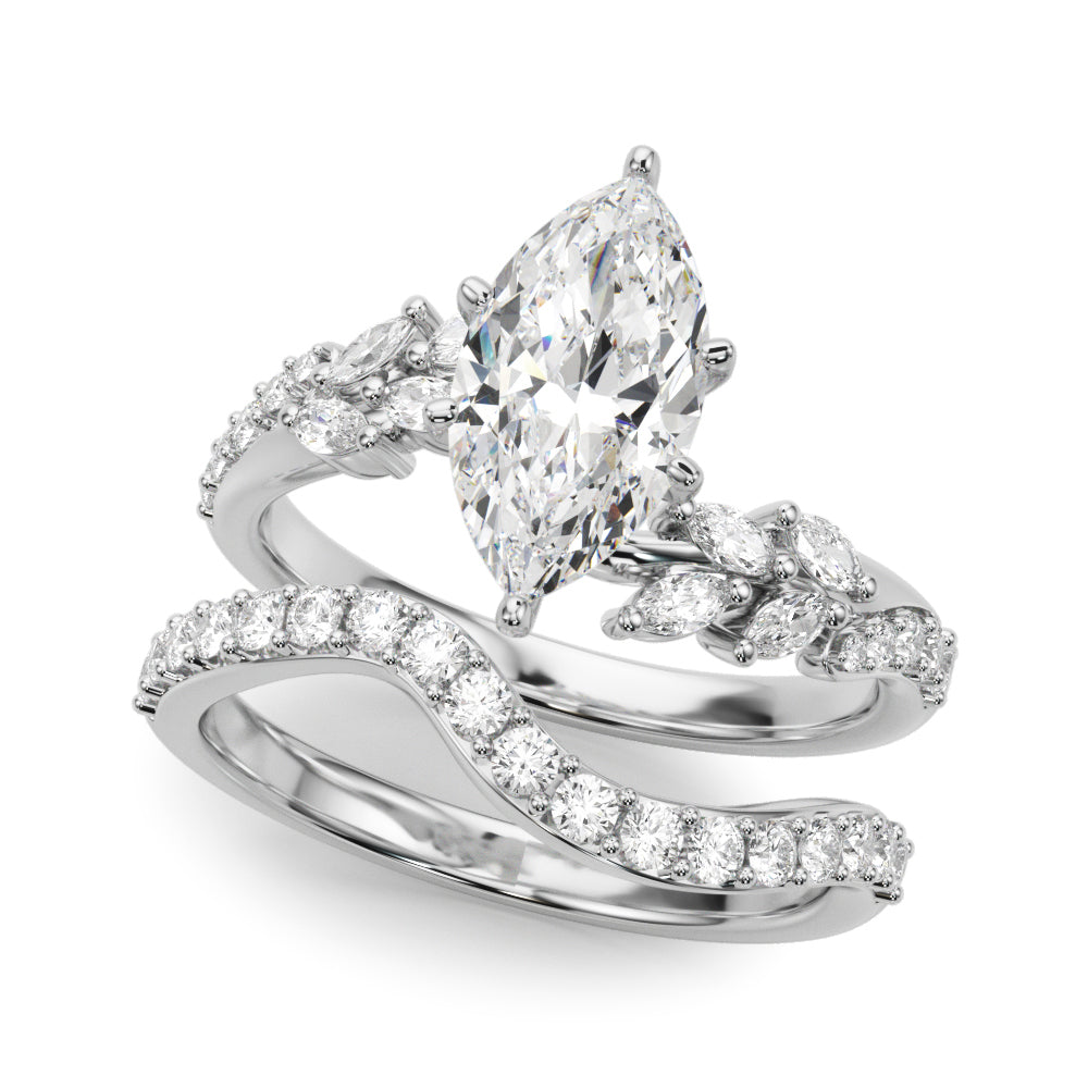 Diamond Leaf Engagement Ring - Image 16