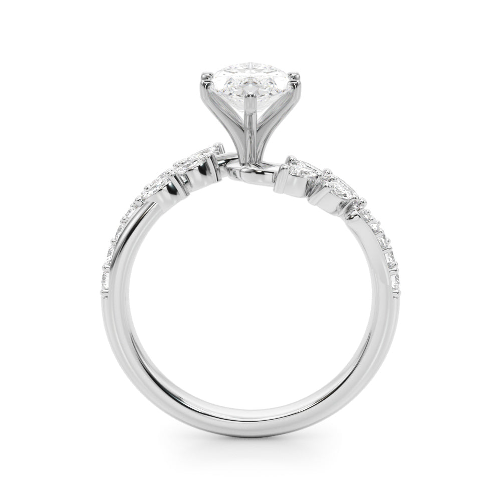 Diamond Leaf Engagement Ring - Image 23