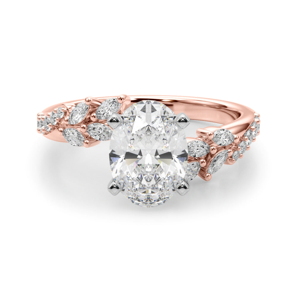 Diamond Leaf Engagement Ring - Image 28