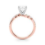 Diamond Leaf Engagement Ring - Image 8