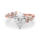 Diamond Leaf Engagement Ring - Image 29