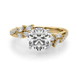 Diamond Leaf Engagement Ring - Image 10