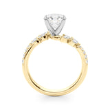 Diamond Leaf Engagement Ring - Image 11