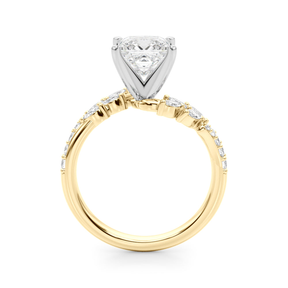Diamond Leaf Engagement Ring - Image 34
