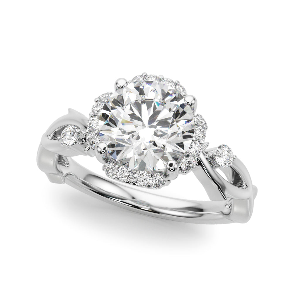 Nature-Inspired Halo Ring 2 ct - Image 1